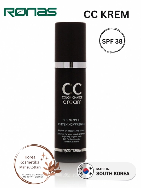 Ronas CC крем с защитой от солнца SPF 38 PA+++, 50 мл