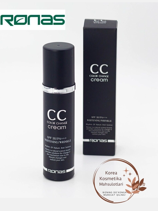 Ronas CC крем с защитой от солнца SPF 38 PA+++, 50 мл