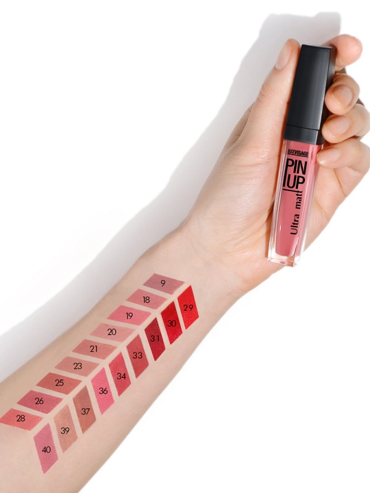 Блеск для губ Luxvisage Pin-Up Ultra Matt, тон 18 Cream Praline, 5 г