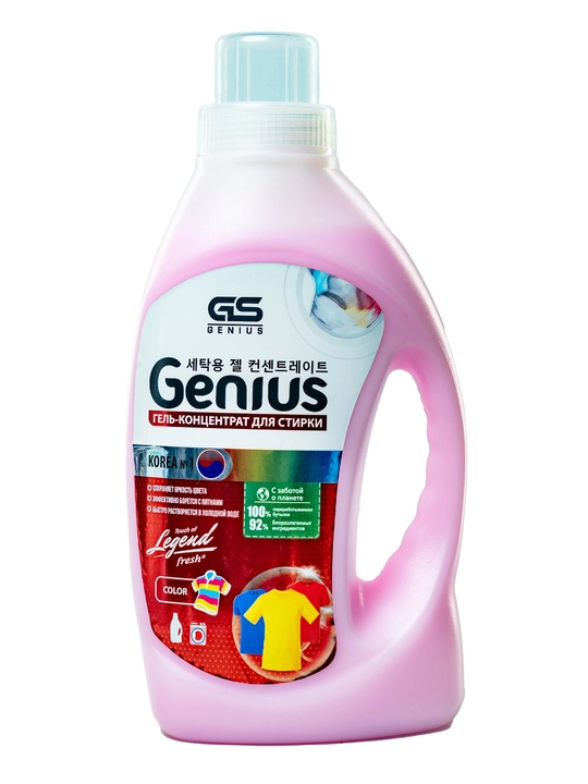 Гель для стирки Genius Color, 3 л, pозовый - 