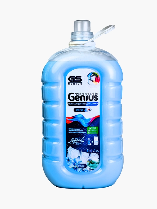 Гель для стирки Genius, 5 л, синий - 