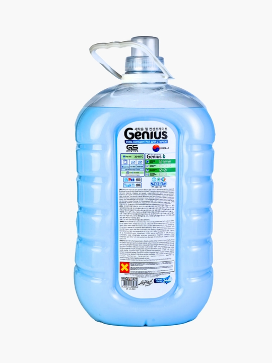 Гель для стирки Genius, 5 л, синий