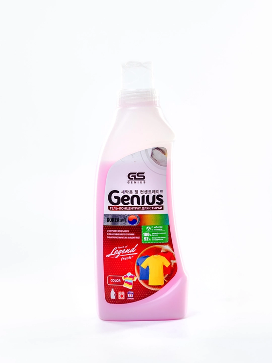 Гель для стирки Genius Color, 500 мл, розовый - 