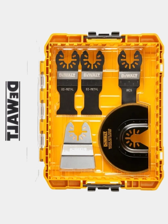 DeWALT ko‘p funksiyali asbobi uchun nasadkalar to‘plami 5 dona, DT20761-QZ g‘ilofida - 
