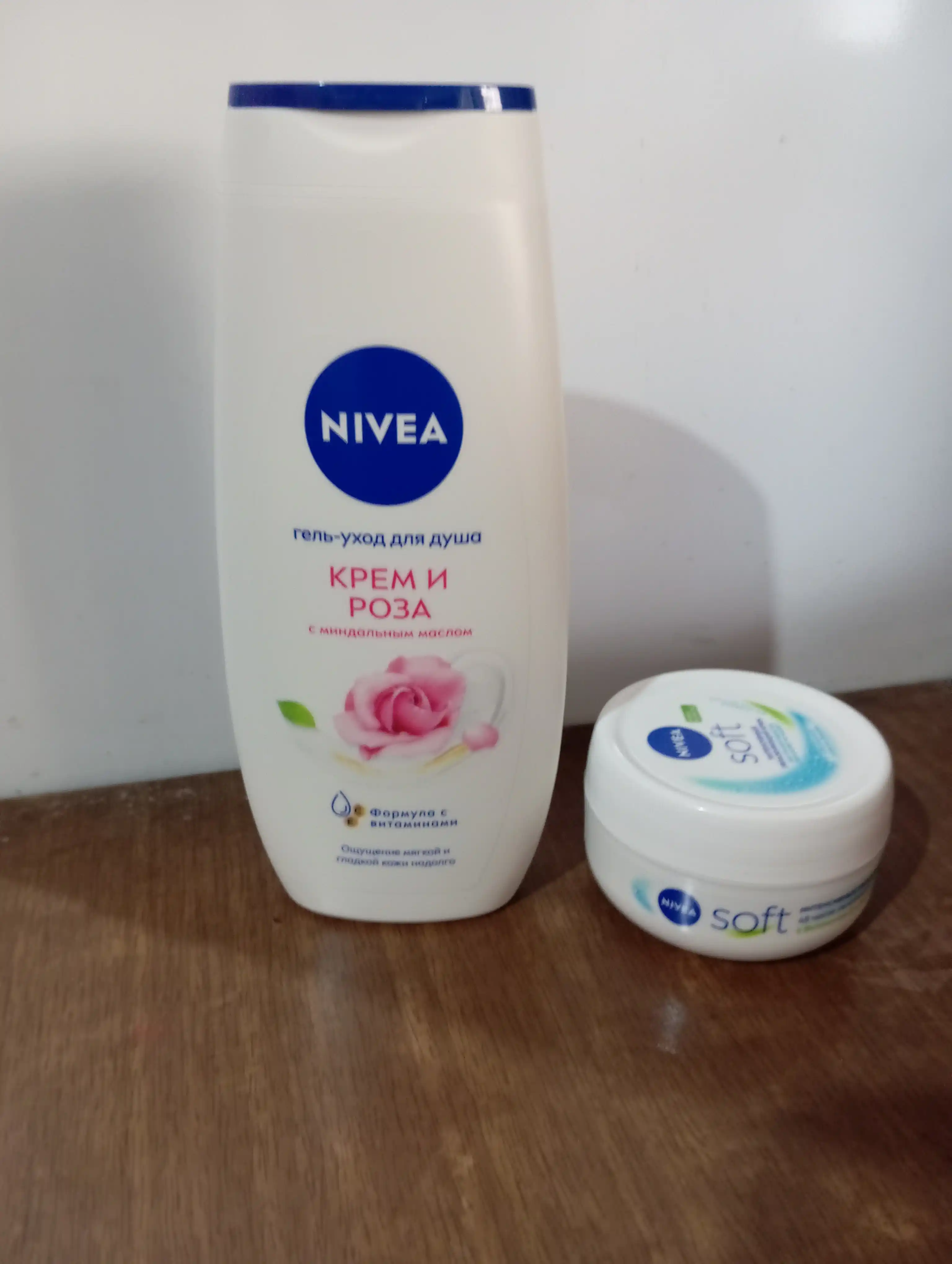 Крем-гель для душа Nivea, крем и роза, 250 мл