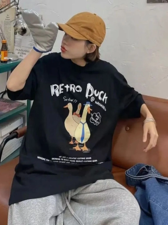Женская oversize футболка Rubi&Jons — 100% мягкий хлопок, принт, унисекс модель