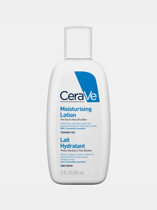 CeraVe Quruq va juda quruq yuz va badan terisi uchun namlantiruvchi losyon, 88 ml