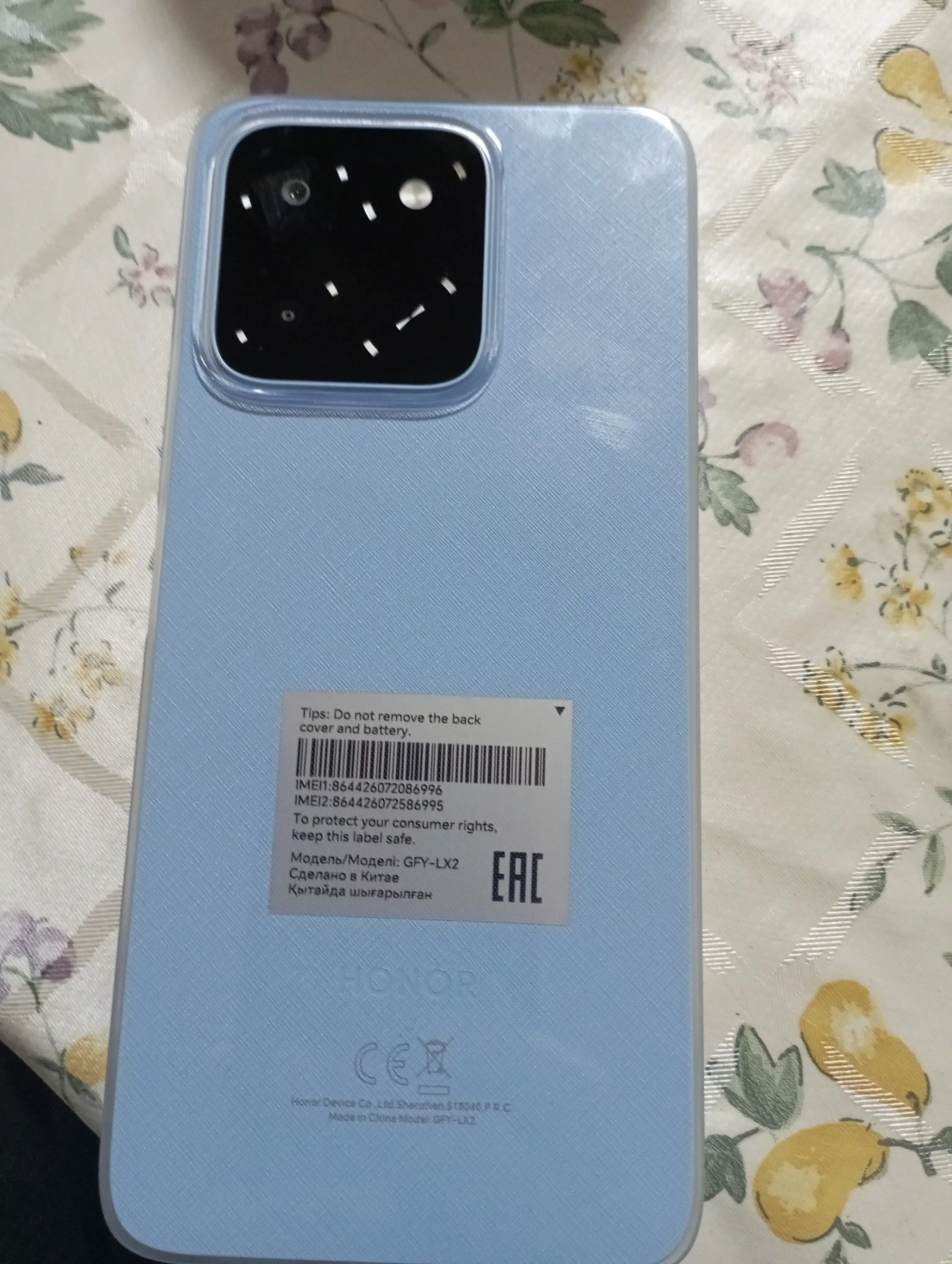 Smartfon Honor X5B batareya 5200 mah, 50 Mp kamera AI, 90 Hz