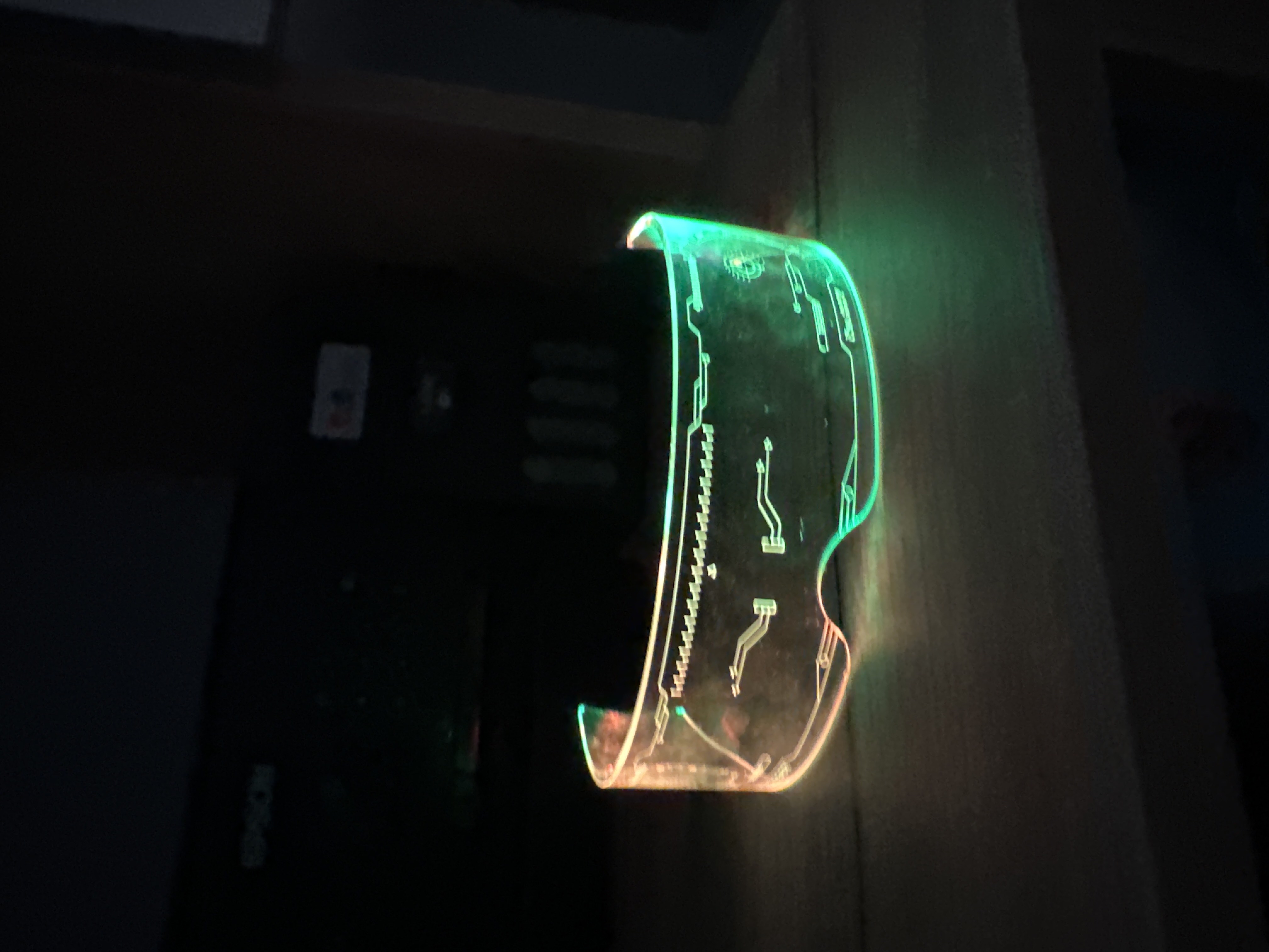 Yorqin LED ko'zoynaklar, ziyofat uchun, neon, svetodiod, uniseks, shaffof