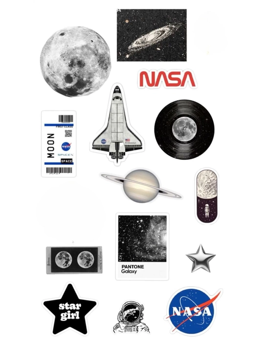 Стикеры наклейки космос NASA - 