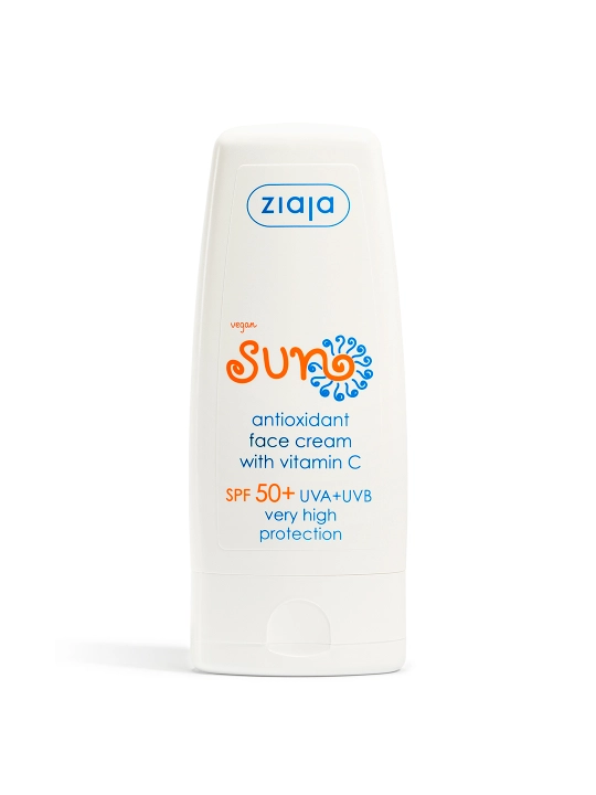 Quyoshdan himoyalovchi antioksidant krem Ziaja, vitamin C bilan, SPF 50+