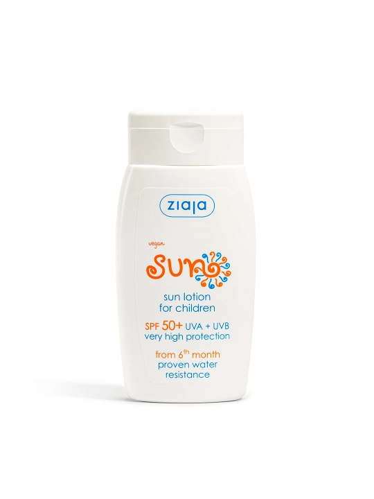 Солнцезащитное молочко для детей SPF 50+ Ziaja Sun, водостойкое, с 6 месяцев, 125 мл