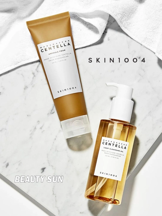 Ikki bosqichli tozalash to'plami, SKIN1004, Madagascar Centella, Double cleansing duo