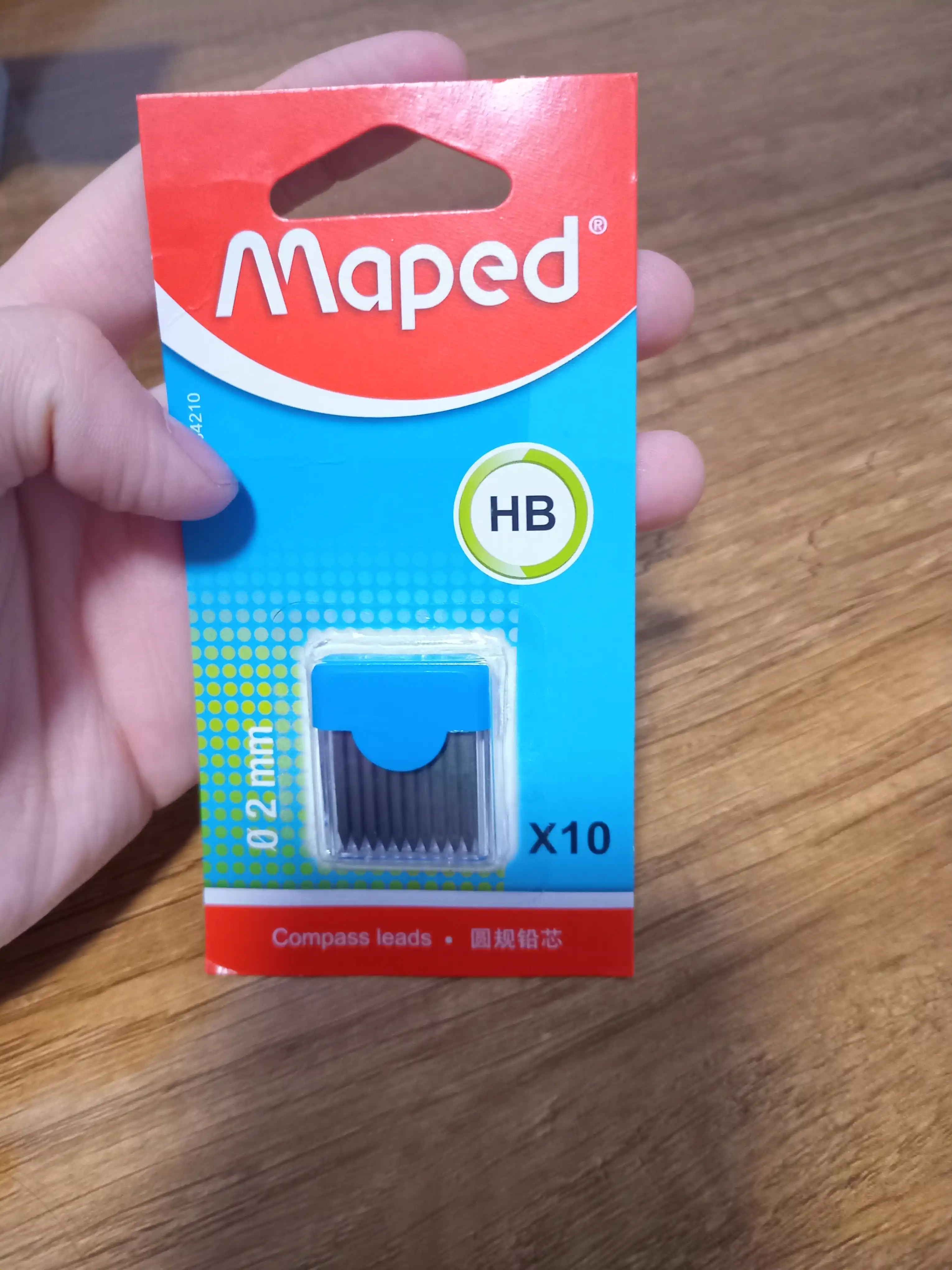 Sirkul uchun grifel Maped 134210, 2 mm, 10 dona