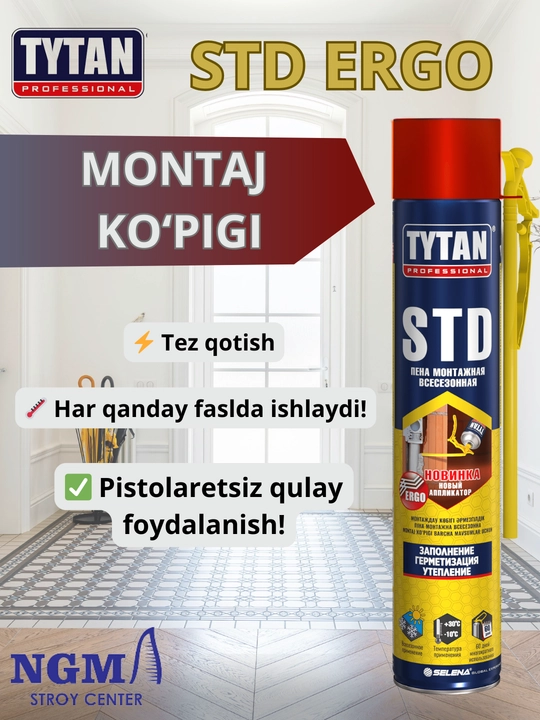 Poliuretan montaj ko'pigi Tytan Professional - 