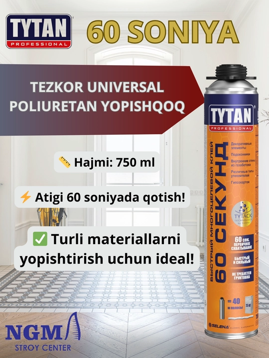 Poliuretan montaj ko'pigi Tytan Professional - 