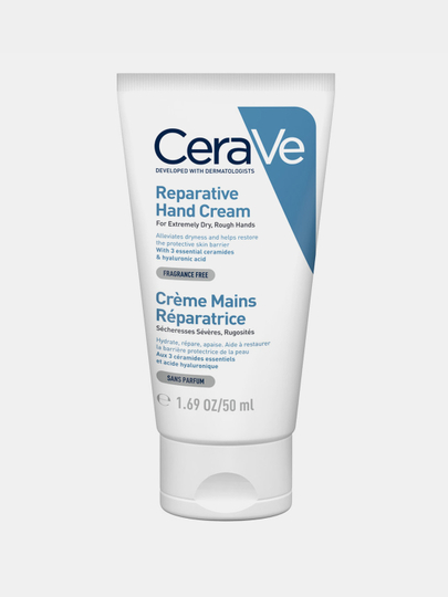 CeraVe Qo‘llar uchun qayta tiklovchi krem juda quruq teri uchun, 50 ml
