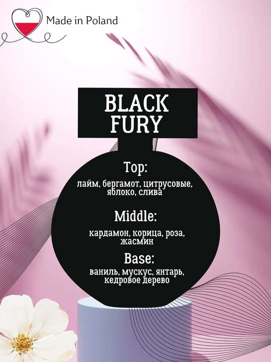 Erkaklar xushbo`ylangan suvi LA RIVE BLACK FURY EDT, 75 ml