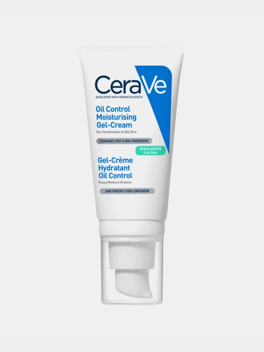 Yog‘li va aralash yuz terisi uchun namlantiruvchi CERAVE gel-kremi, 52 ml