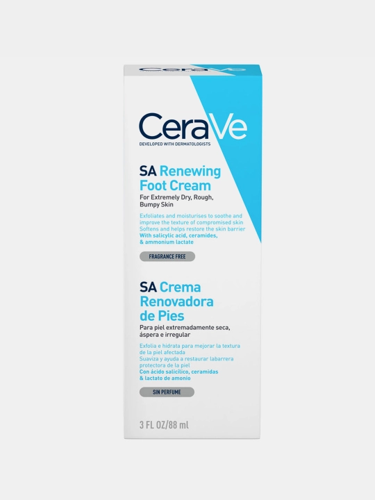 CeraVe Oyoqlar uchun qayta tiklovchi krem juda quruq, dag‘allashgan teri uchun, 88 ml