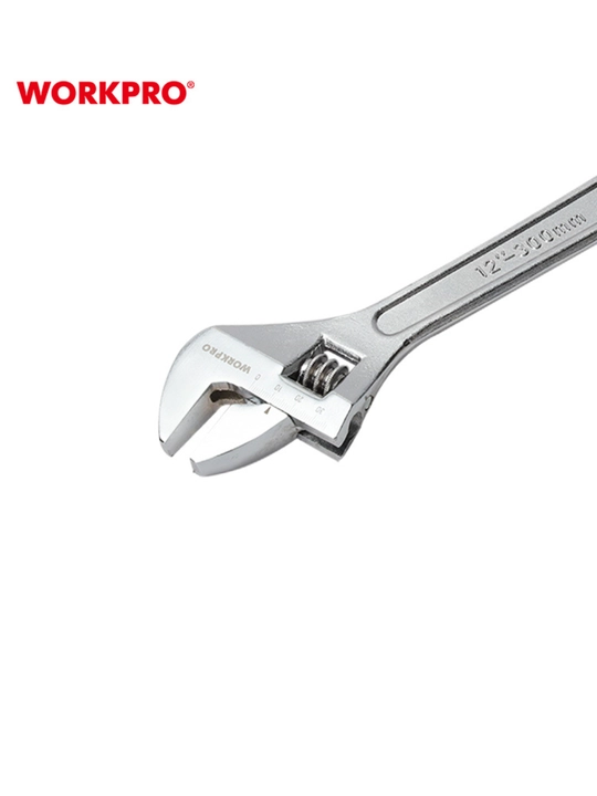WORKPRO 150 mm o‘zgaruvchan kalit, xrom-vanadiy po‘lat, dyuym o‘lchovi, ergonomik tutqich