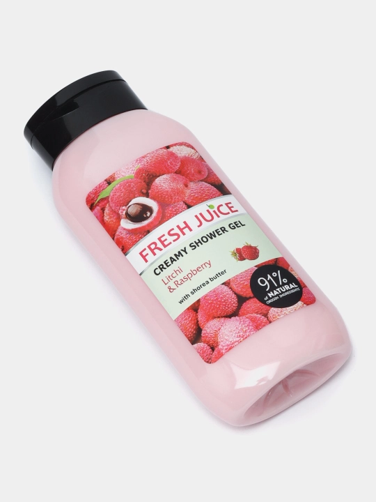 Гель для душа Litchi & Raspberry, 400 мл, Fresh Juice