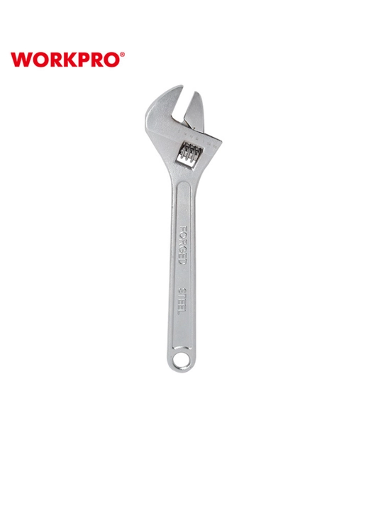 WORKPRO 150 mm o‘zgaruvchan kalit, xrom-vanadiy po‘lat, dyuym o‘lchovi, ergonomik tutqich