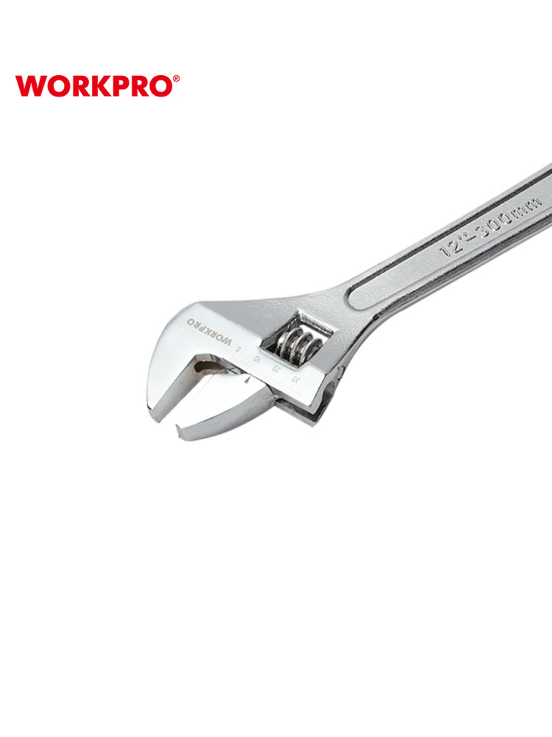 WORKPRO 150 mm o‘zgaruvchan kalit, xrom-vanadiy po‘lat, dyuym o‘lchovi, ergonomik tutqich
