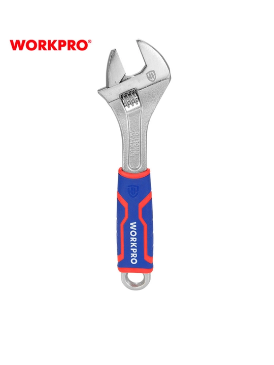 WORKPRO 150 mm o‘zgaruvchan kalit, xrom-vanadiy po‘lat, dyuym o‘lchovi, ergonomik tutqich