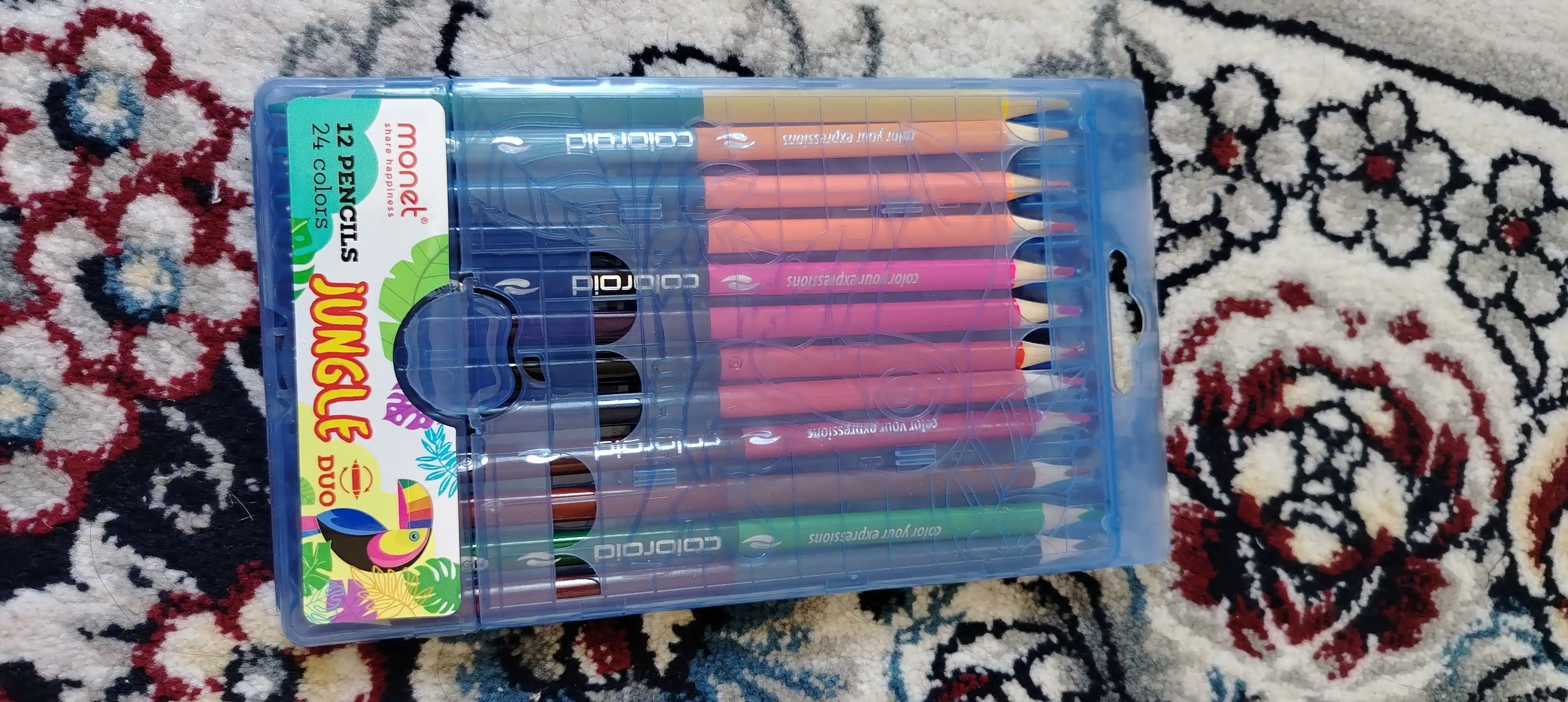 Rangli qalamlar Monet Duo Plastic, 24 rang