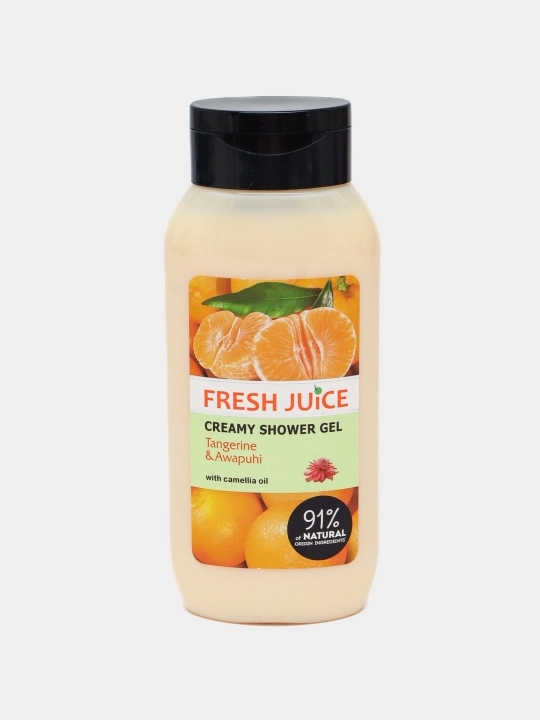 Dush uchun krem-gel Fresh Juice mandarin va avapuhi, 400 ml - 