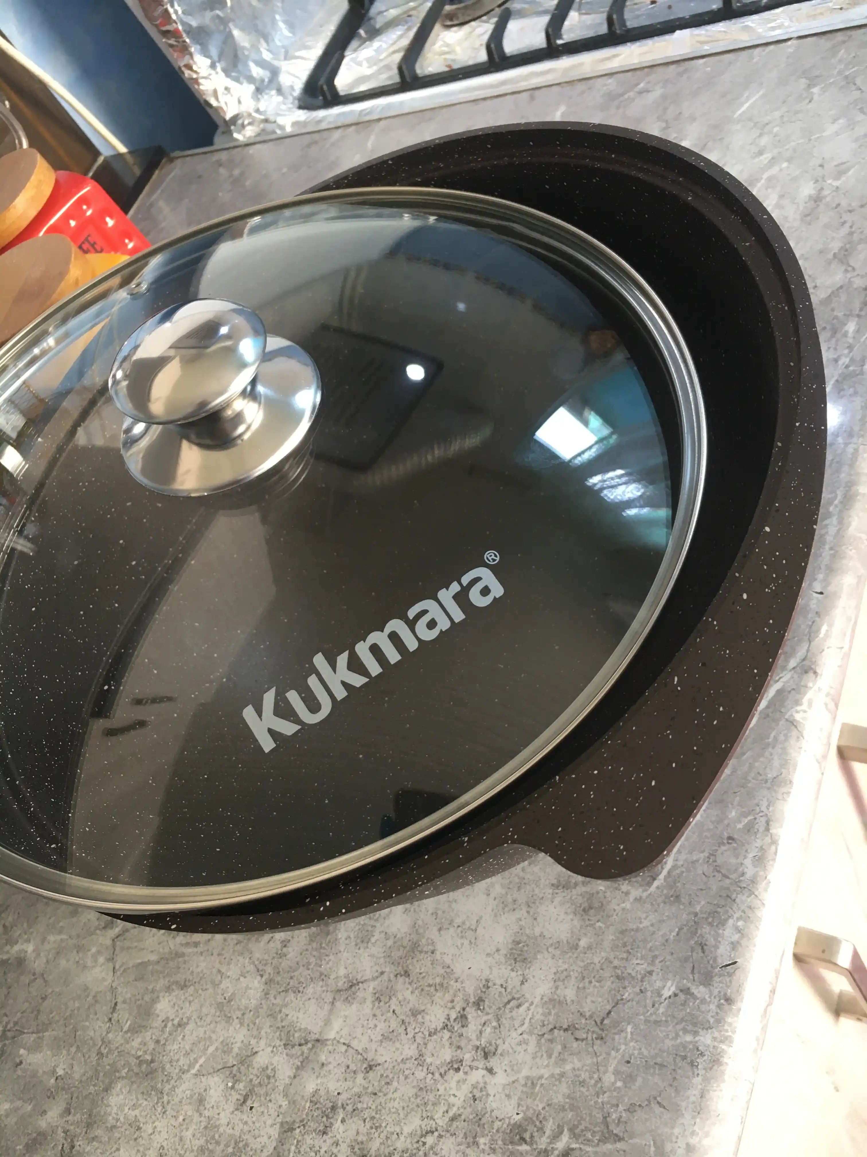 Казан для плова с антипригарным покрытием с крышкой Kukmara