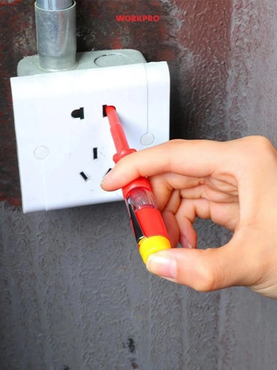 WORKPRO kuchlanishni aniqlovchi tester – 12-1000V, kontaktli va beskontaktli model