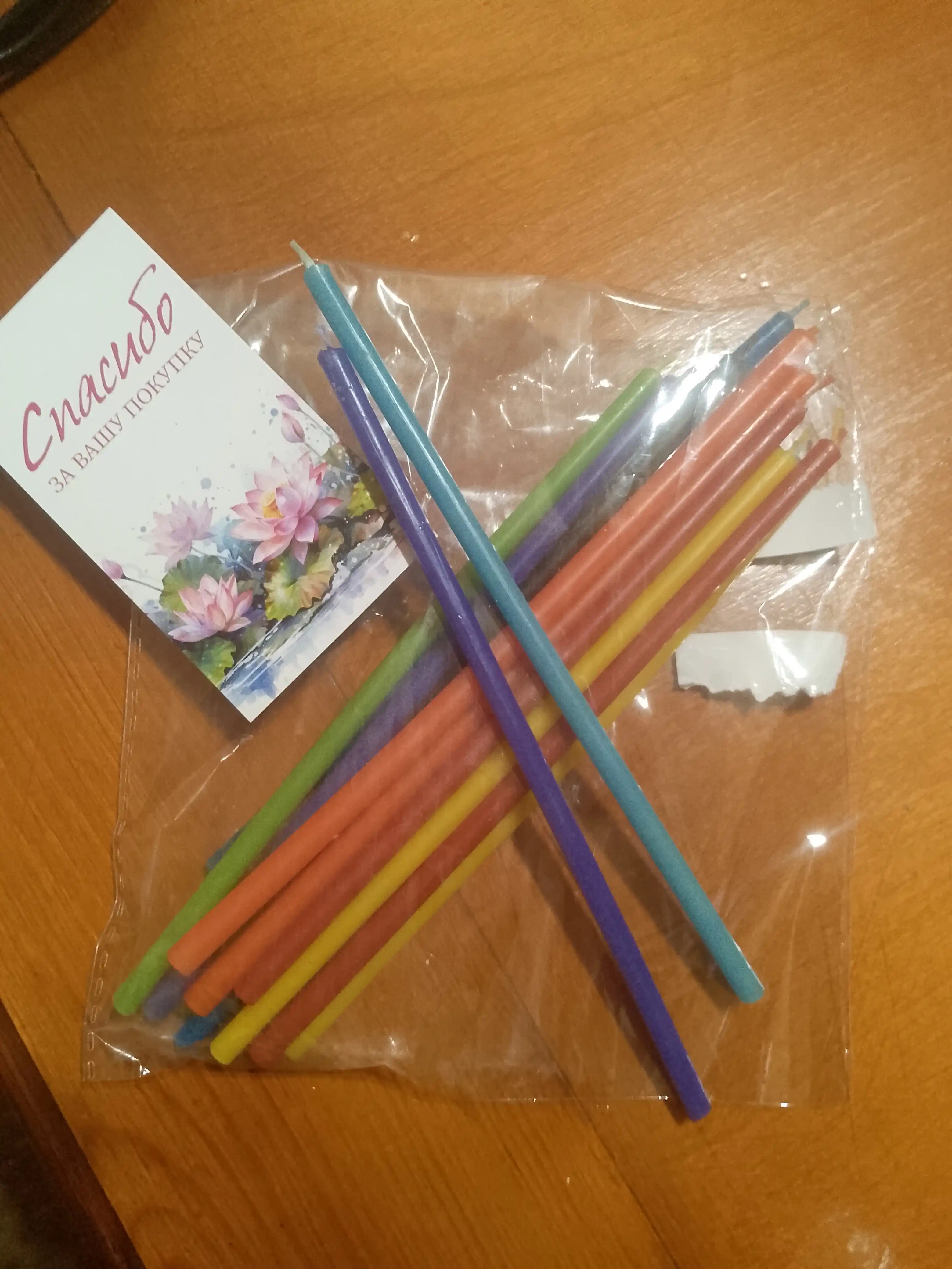 Rangli mumli shamlar, qalamli, 15 sm, 10, 20, 50, 100 dona