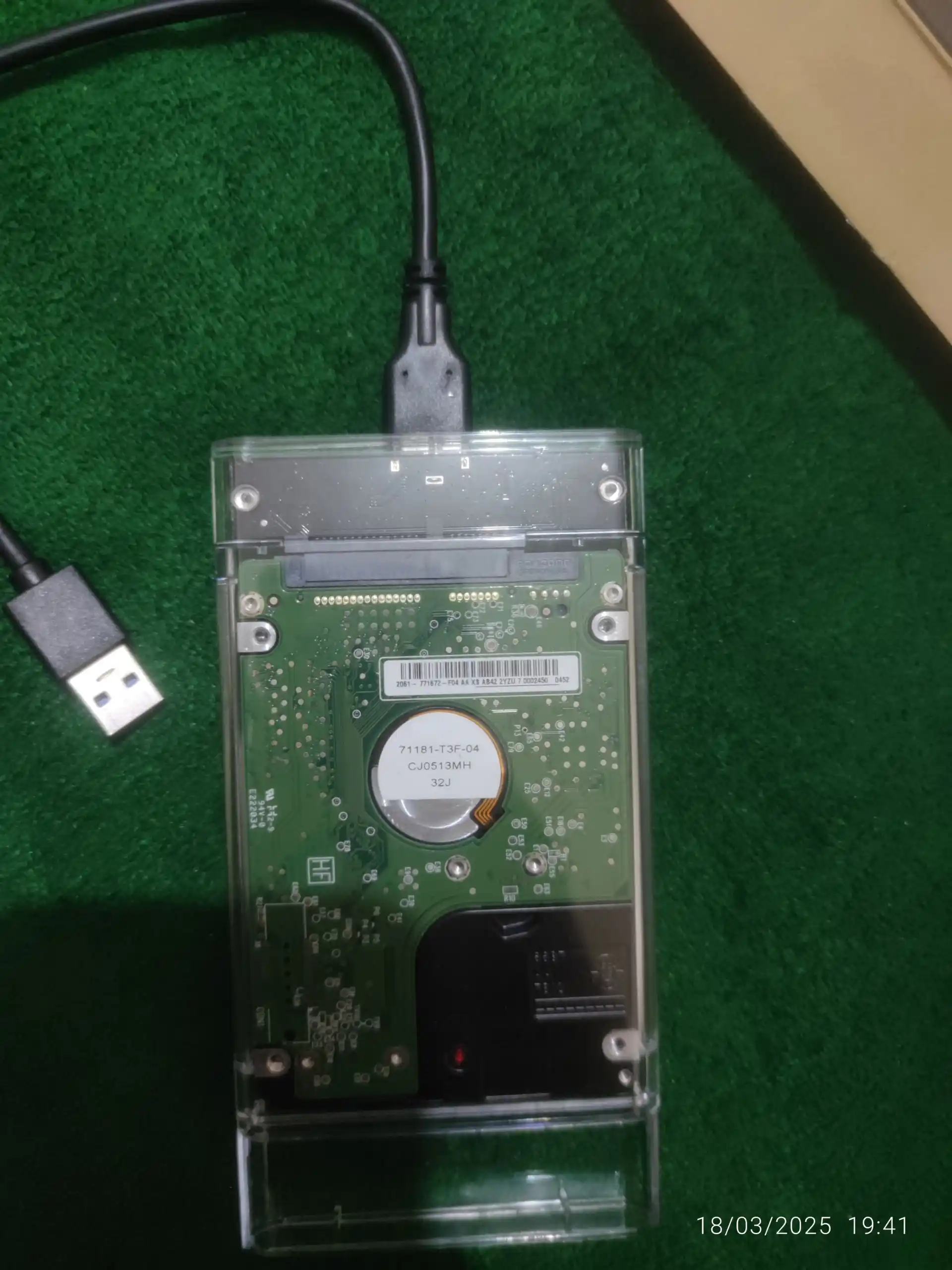 HDD SSD uchun USB 3.0 qolip keys 2.5 noutbuk qattiq diski va SSD uchun,tashqi qora quti