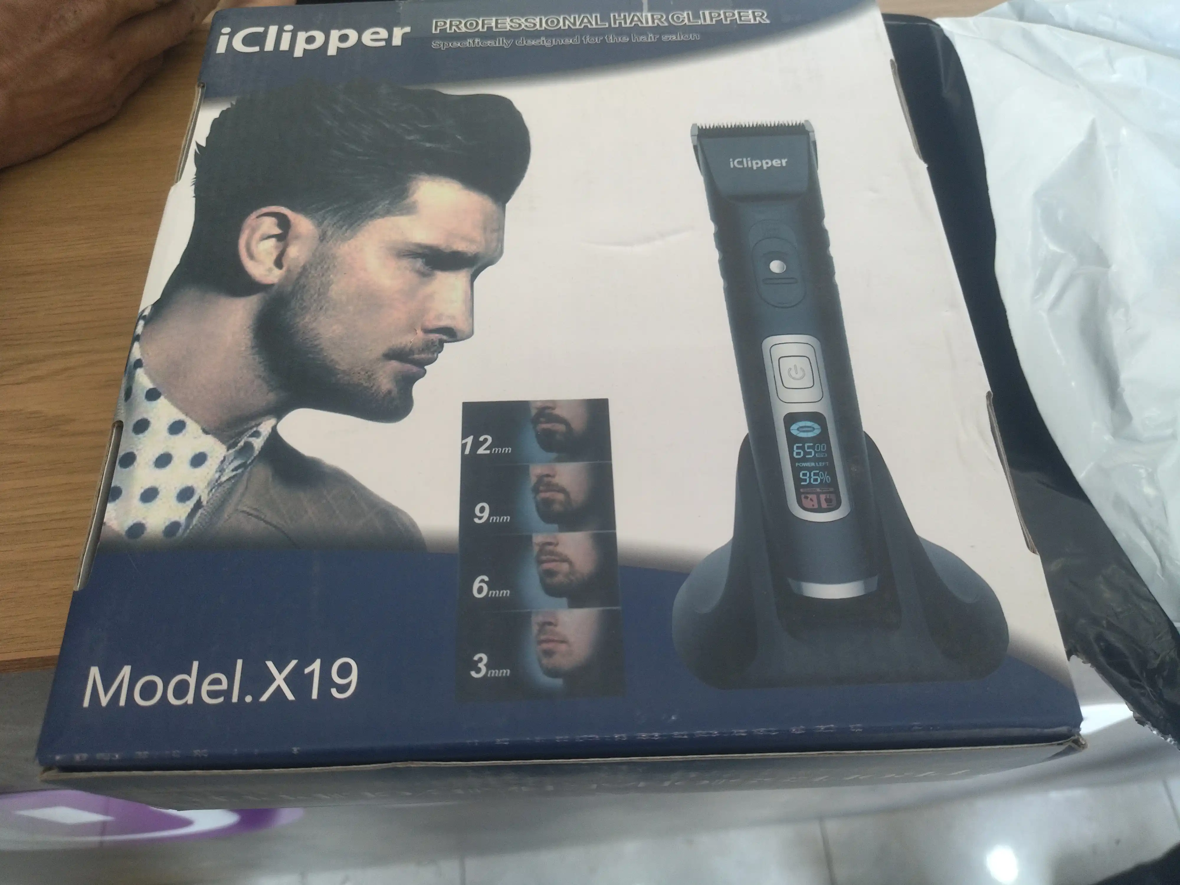 Professional simsiz soch va soqol olish mashinkasi "iClipper X-19 Professional"