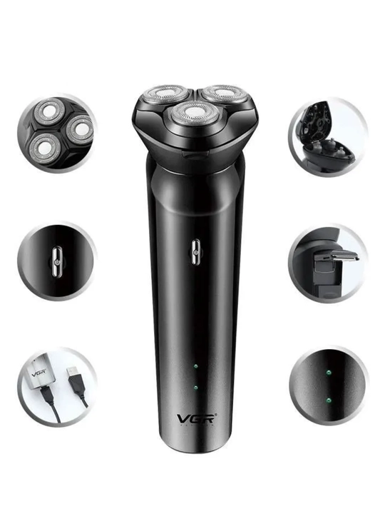 Erkaklar elektr soqol mashinkasi VGR, trimmer, soch kesish va soqol olish mashinasi Shaver