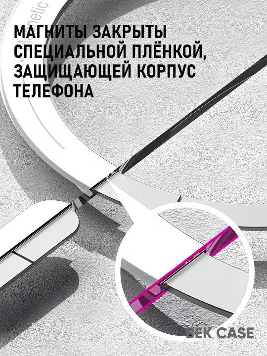 Чехол MagSafe для iPhone X,11, 12, 13, 14, 15, 16, 17 Pro,Max,Plus,Mini,Air прозрачный