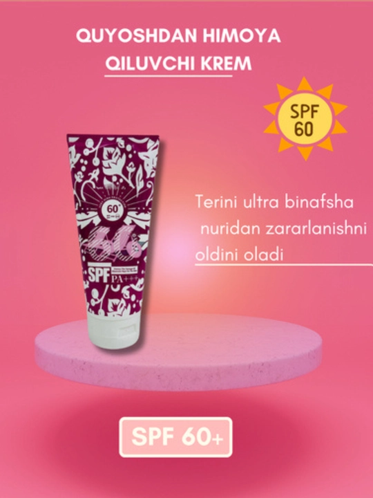 Krem quyoshga qarshi HG.ZRLY SPF 60 PA+++, 150 ml