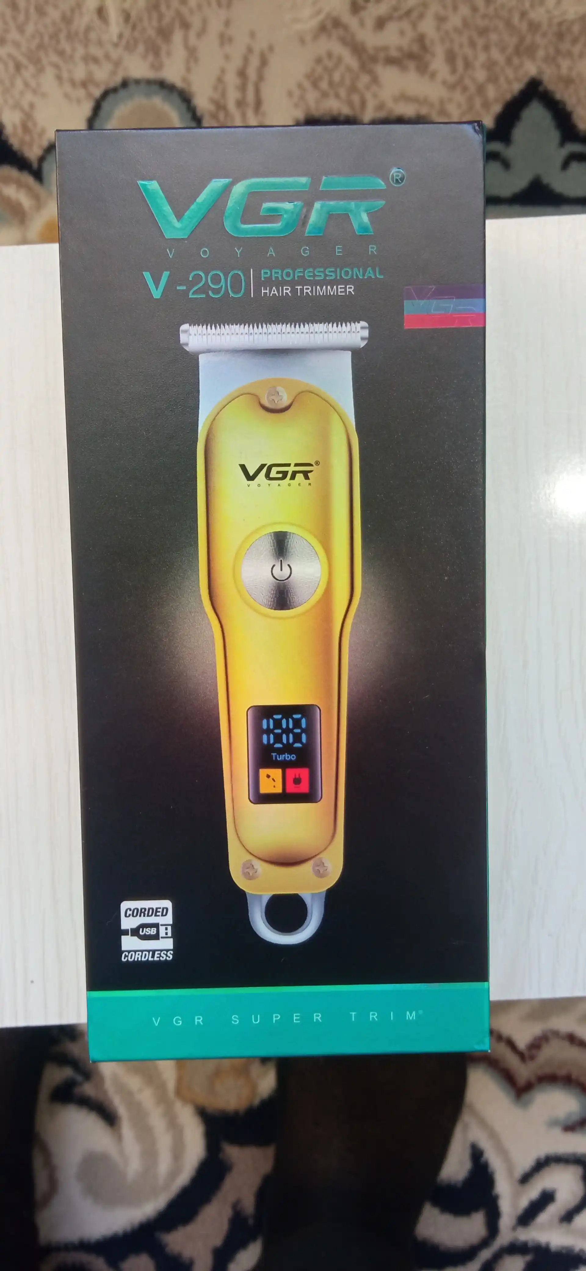 VGR, professional trimmer, simsiz, soch olish uchun