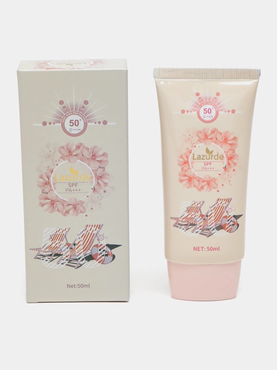Yuz uchun quyoshdan himoya qiluvchi krem Lazurde, SPF 50+ - 