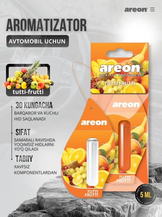 Освежитель для машины Areon Mon Liquid, ароматизатор, диффузор для авто, 5 мл