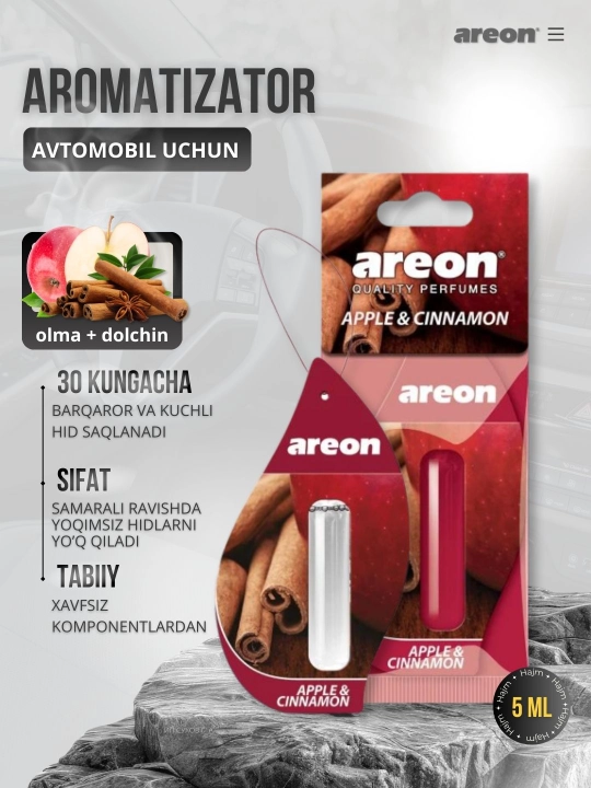Освежитель для машины Areon Mon Liquid, ароматизатор, диффузор для авто, 5 мл