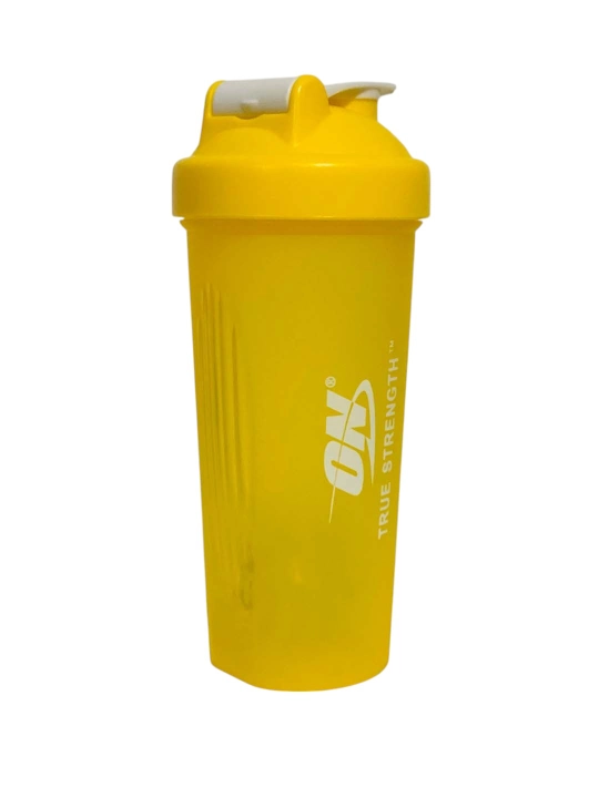 Optimum Nutrition sport sheykeri 600 ml, protein va suv uchun butilka, setkali