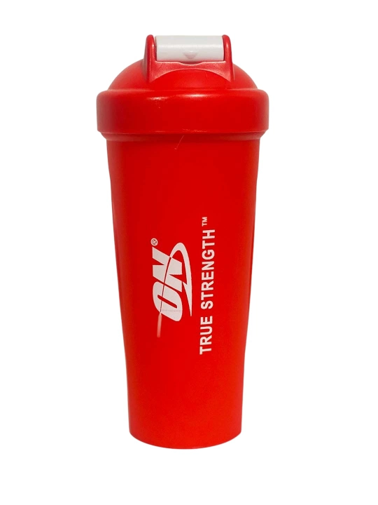Optimum Nutrition sport sheykeri 600 ml, protein va suv uchun butilka, setkali