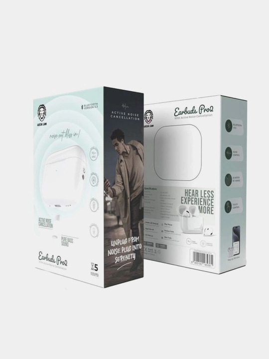 Simsiz quloqchin Green Lion Earbuds Pro2 ANC, aktiv shovqinni kamaytiradigan quloqchin