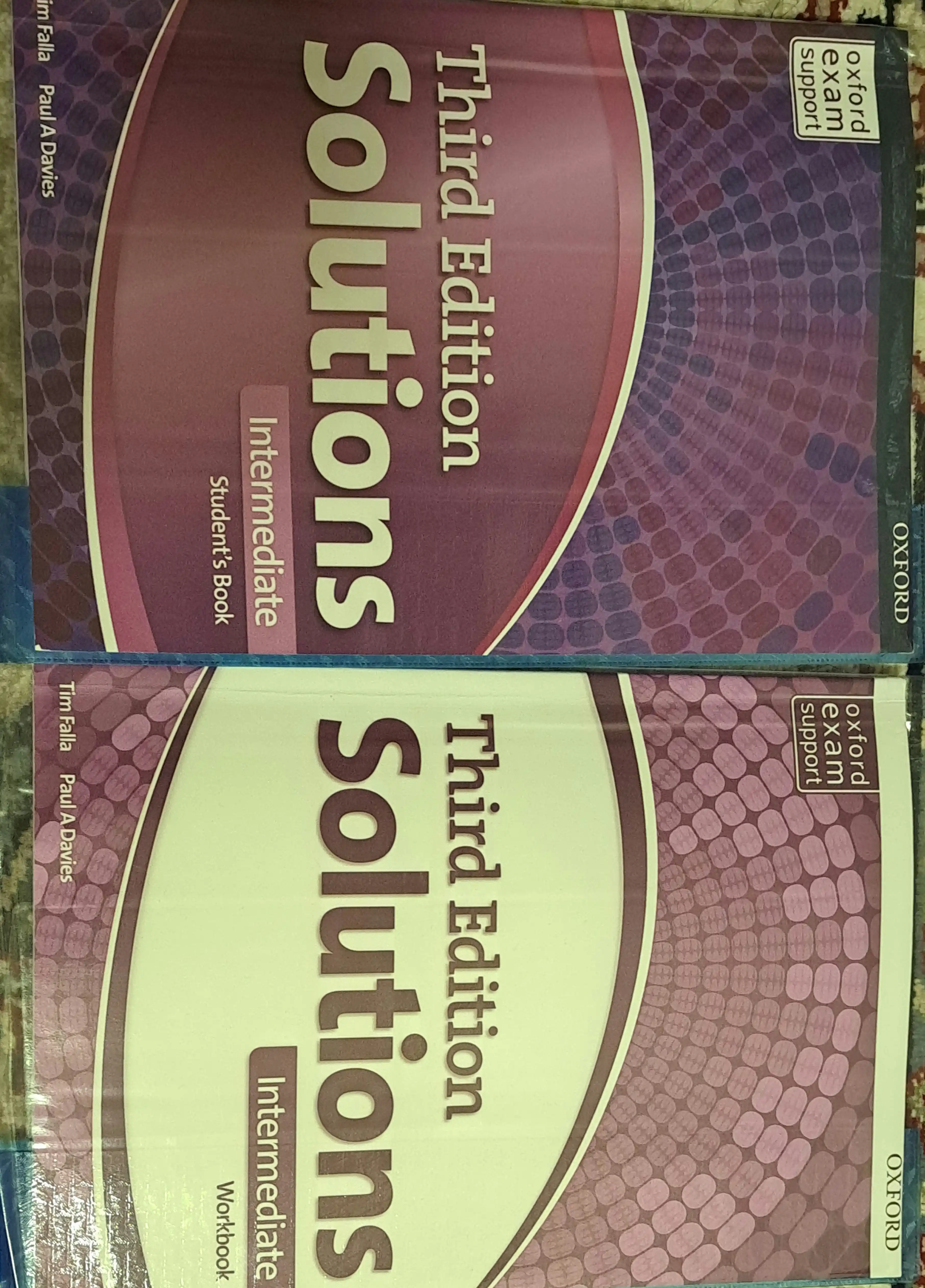 Solutions third Edition. Elementary, Pre-intermediate, Intermediate. Studentbook+Workbook