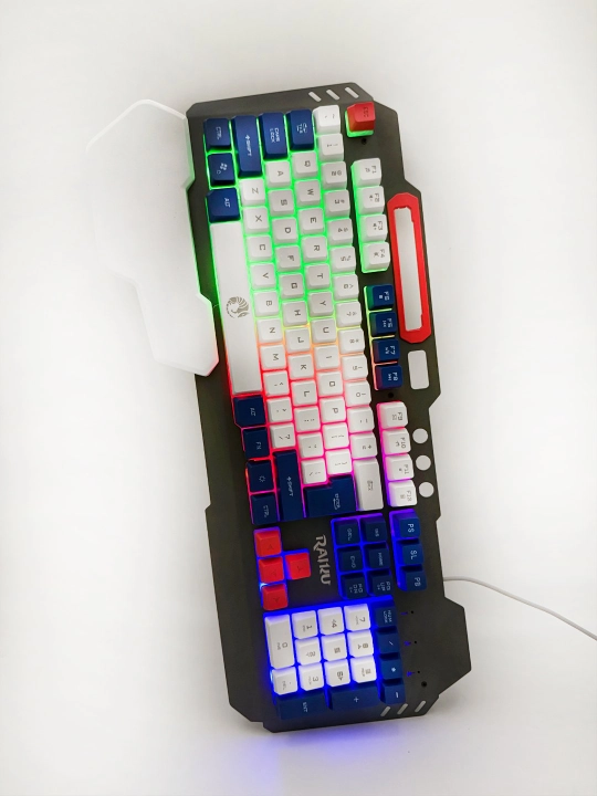 O'yin uchun smart klaviatura va sichqoncha RGB yoritgichi bilan, LED chiroqli