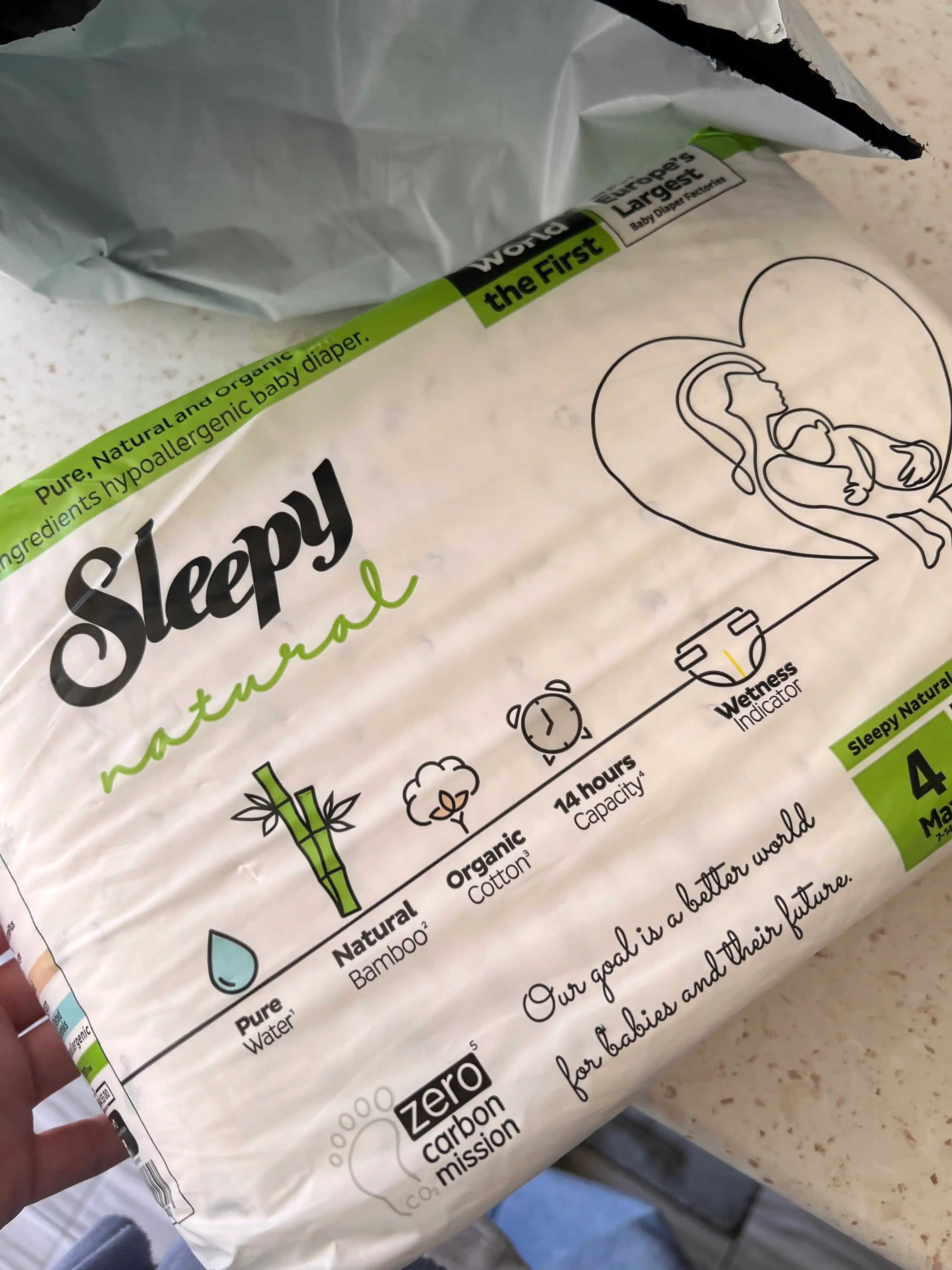 Sleepy Natural Детские подгузники Maxi №4, 7-14 кг, 30 штук