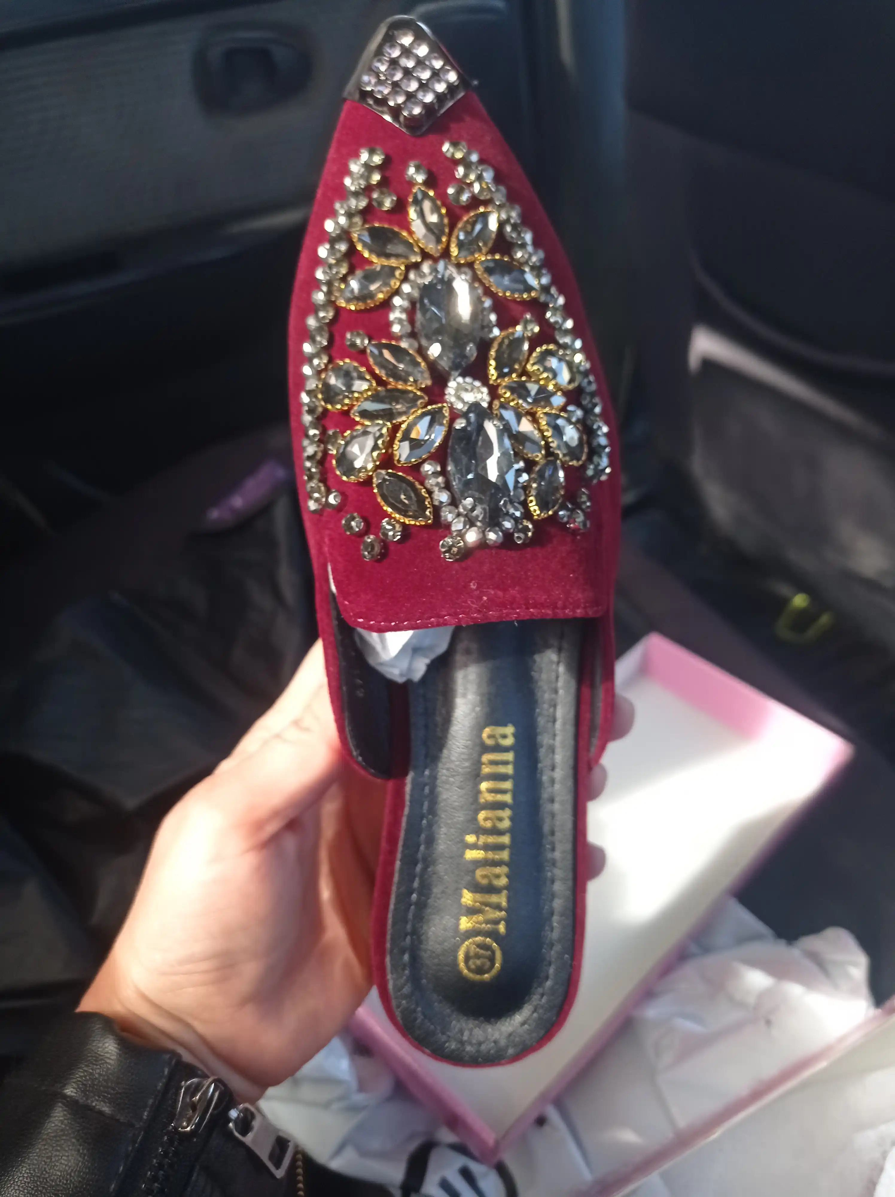 MALIANNA 871-248 flanel ustki qismli ayollar myulisi, 3 sm poshna, 3 rang, 36–40